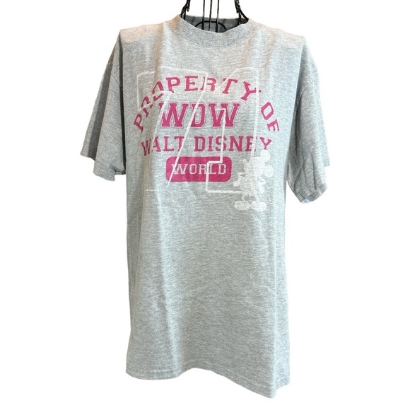 Property of WDW Walt Disney World 71 Mickey T-shirt Gray Size Medium - Picture 1 of 8